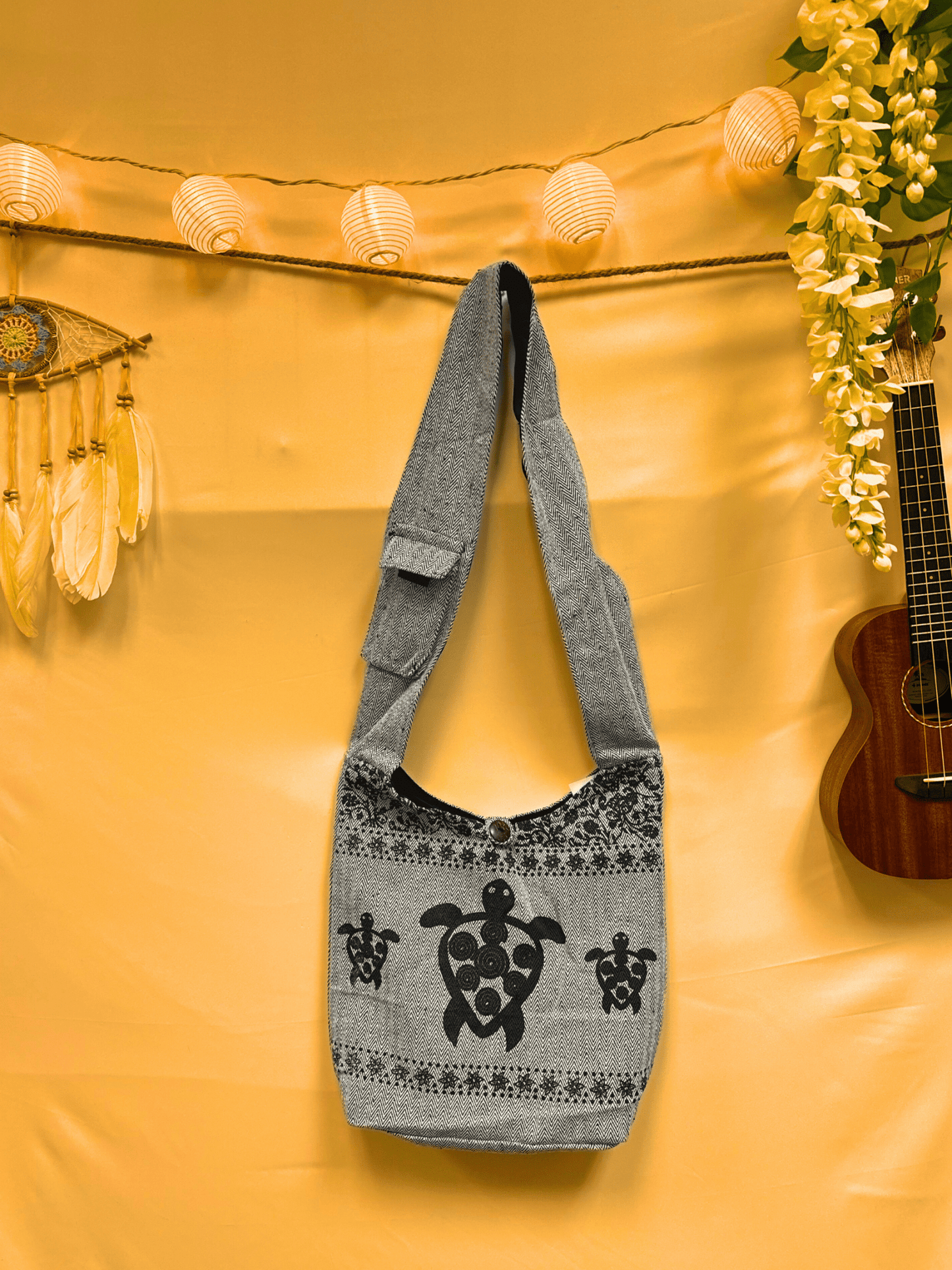 Cotton Turtle Boho Hippie Bag - Kalika Fashion