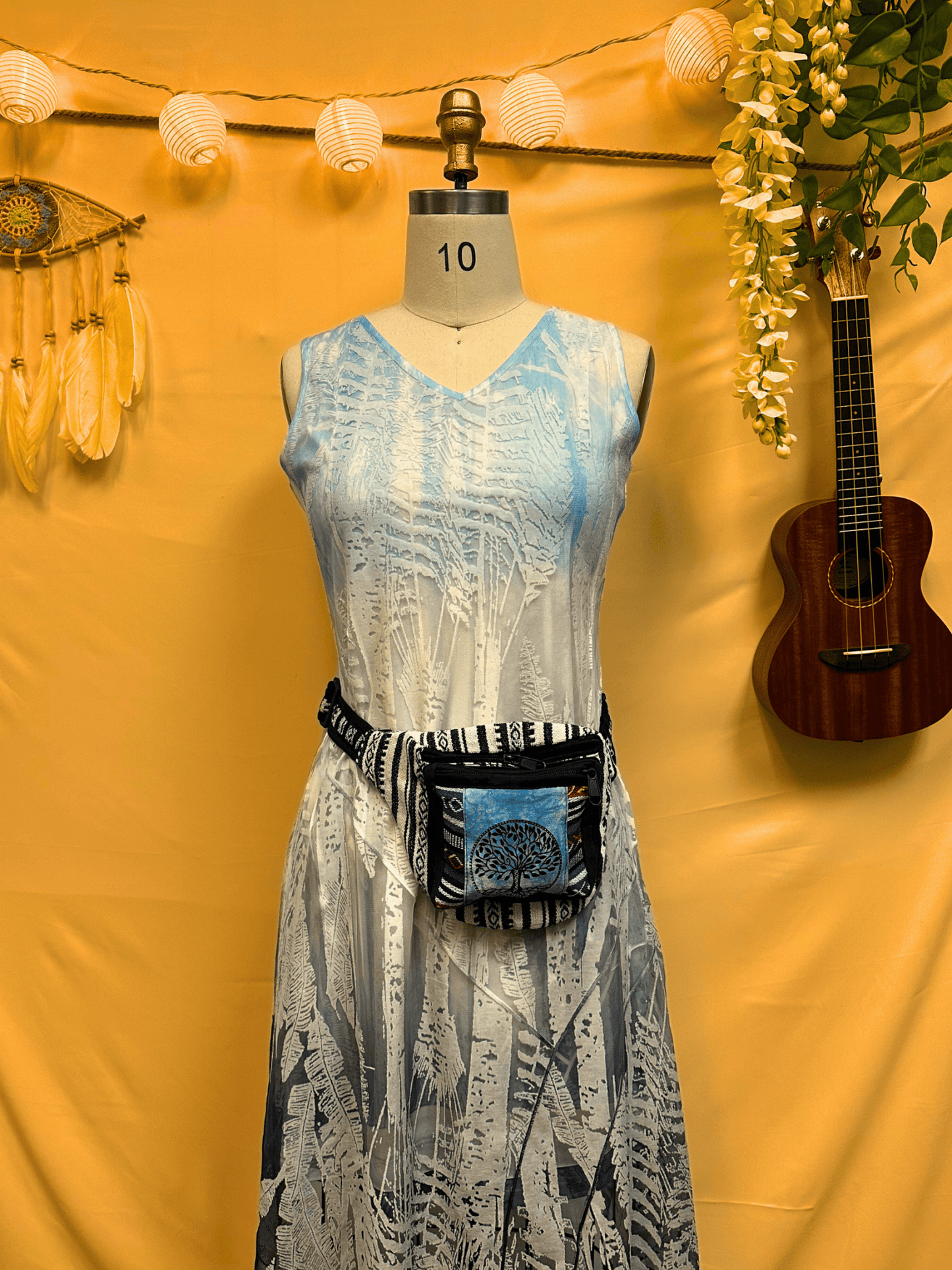 Ghary BW Tree of Life Boho Hippie Fanny Pack - Kalika Fashion