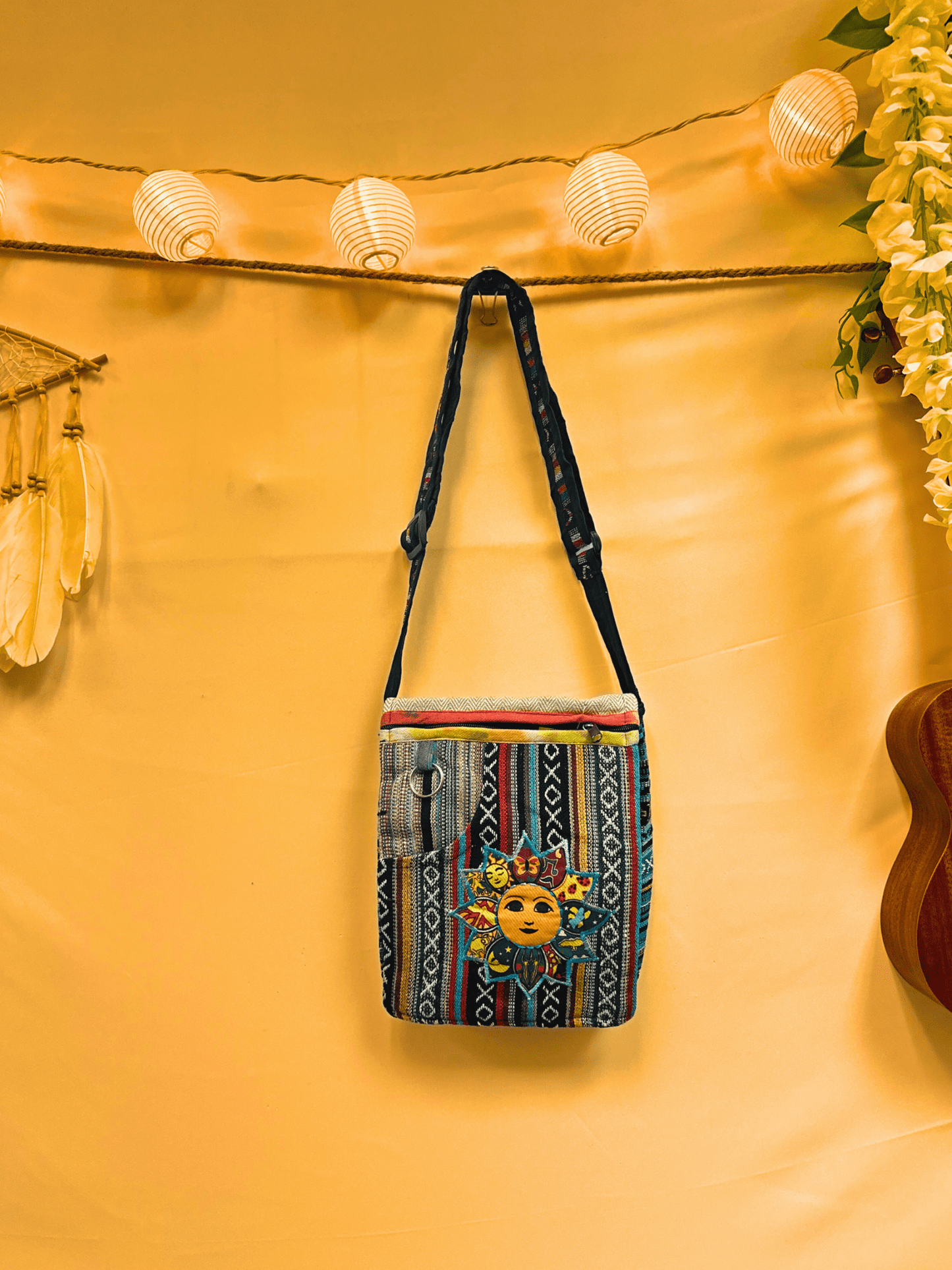Ghary Embroidery DP Mini Passport Bag - Kalika Fashion
