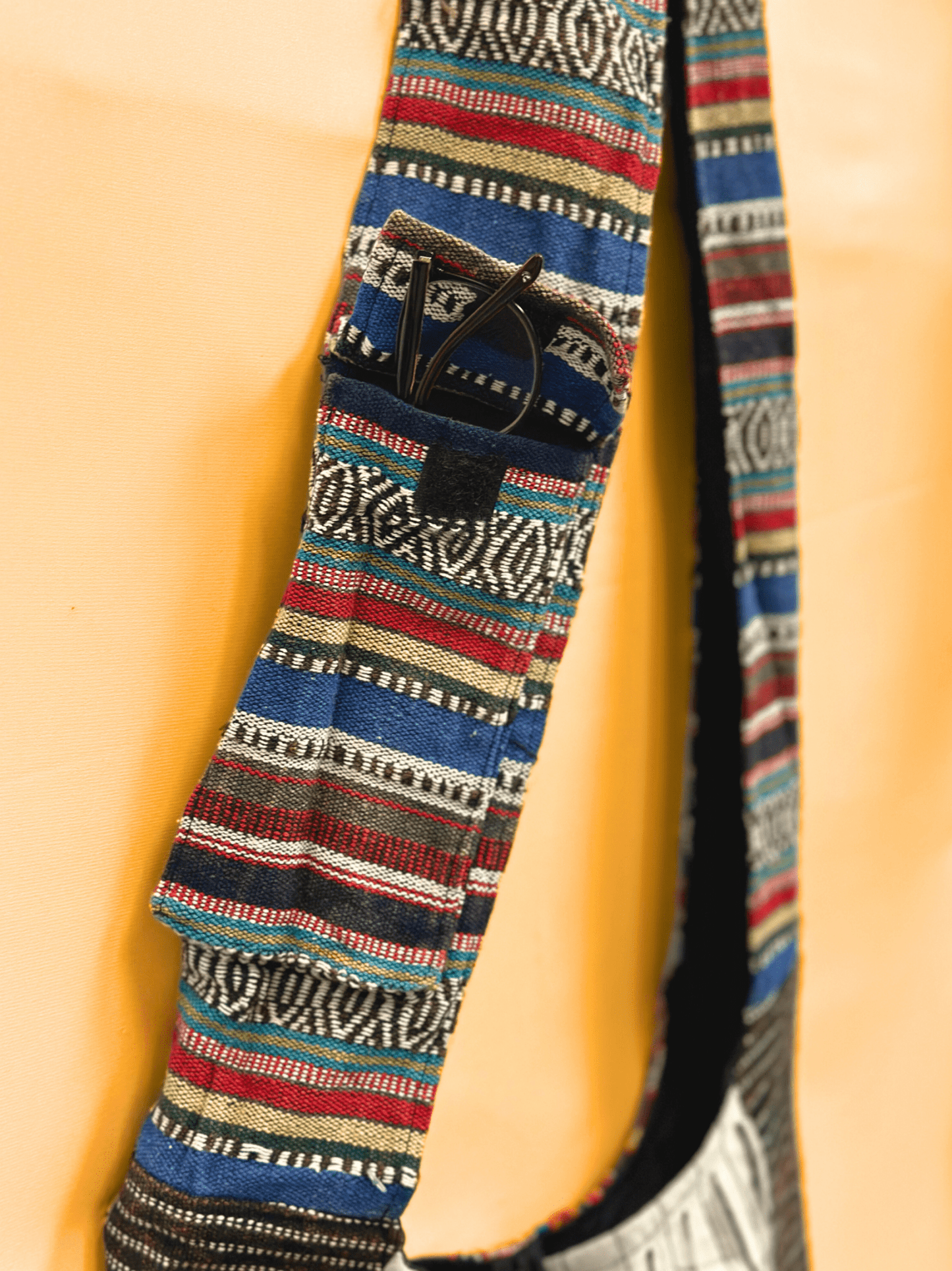 Ghary Razor Side Pocket Hamsa Hippie Bag - Kalika Fashion