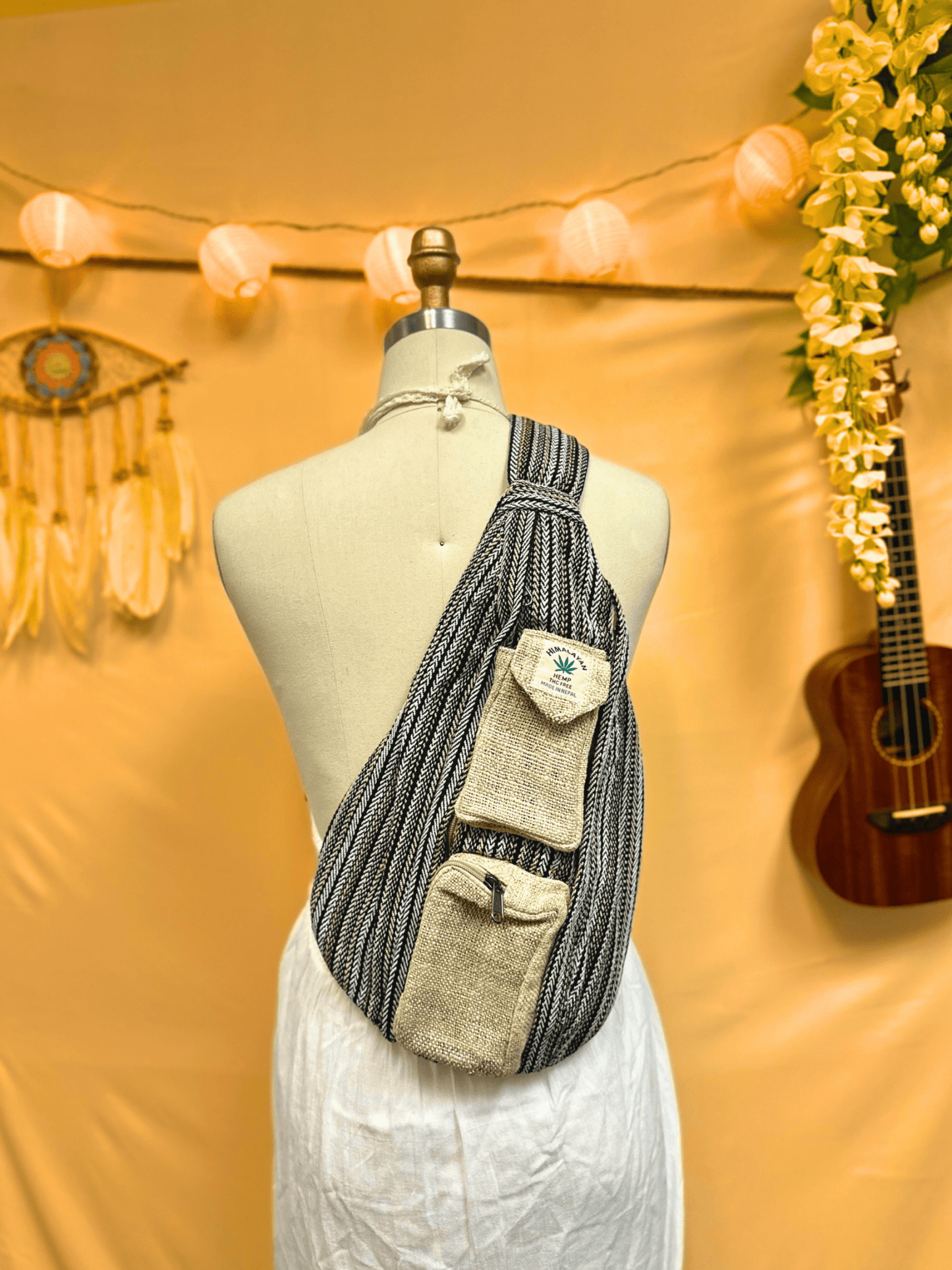 Side Crossbody Boho Hippie bag - Kalika Fashion
