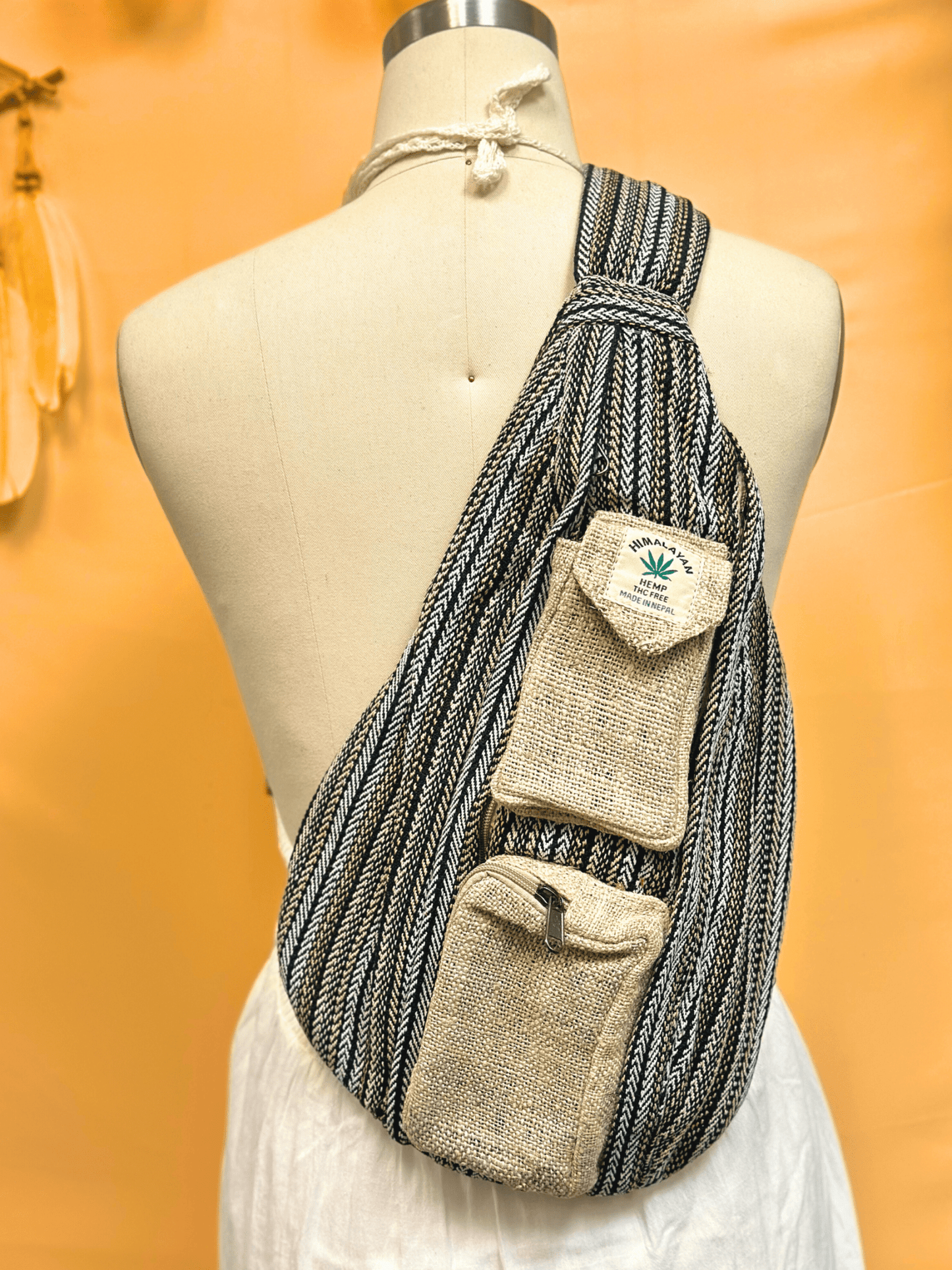 Side Crossbody Boho Hippie bag - Kalika Fashion