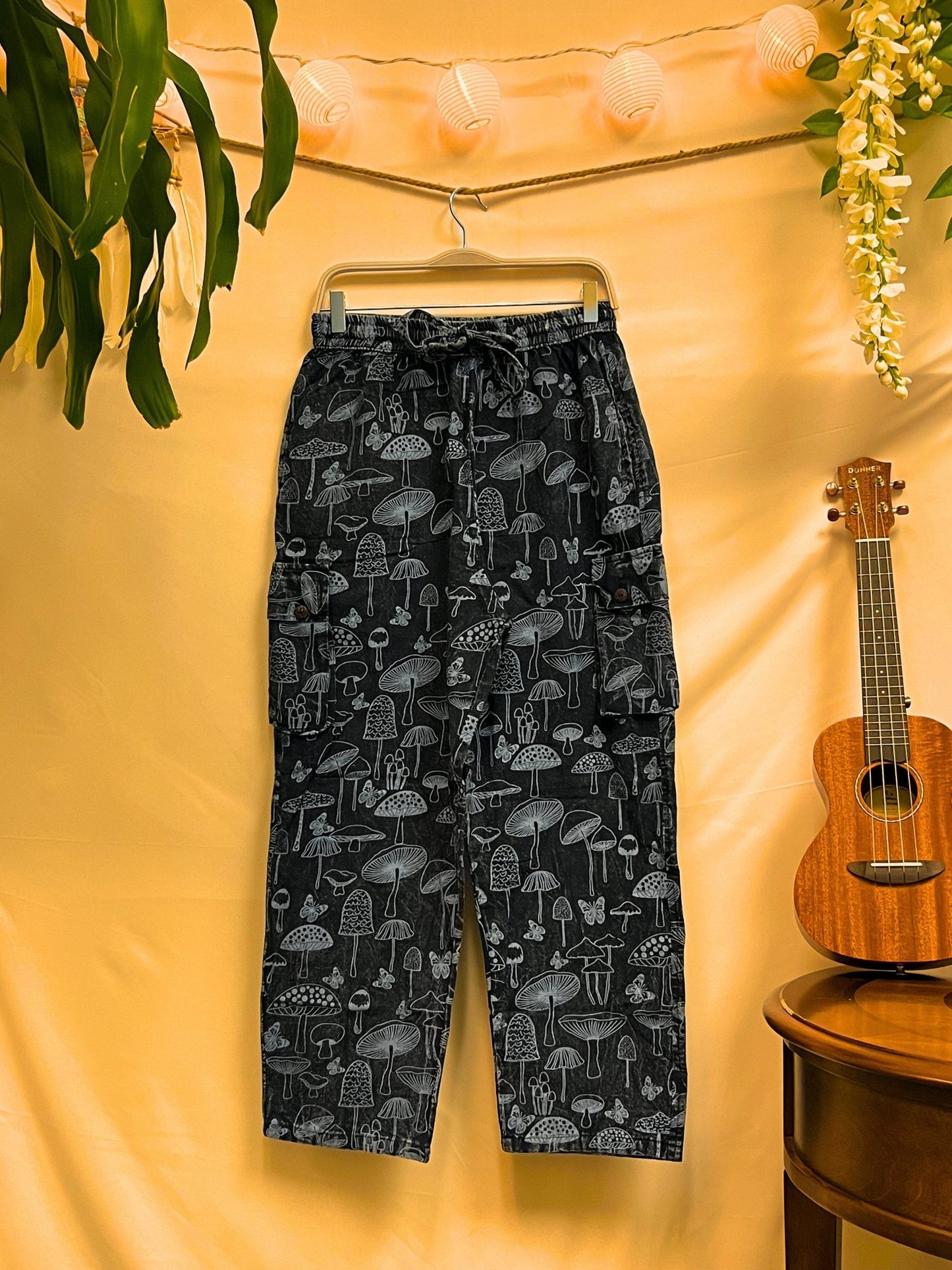 Handmade Unisex Mushroom Butterfly Pants - Kalika Fashion