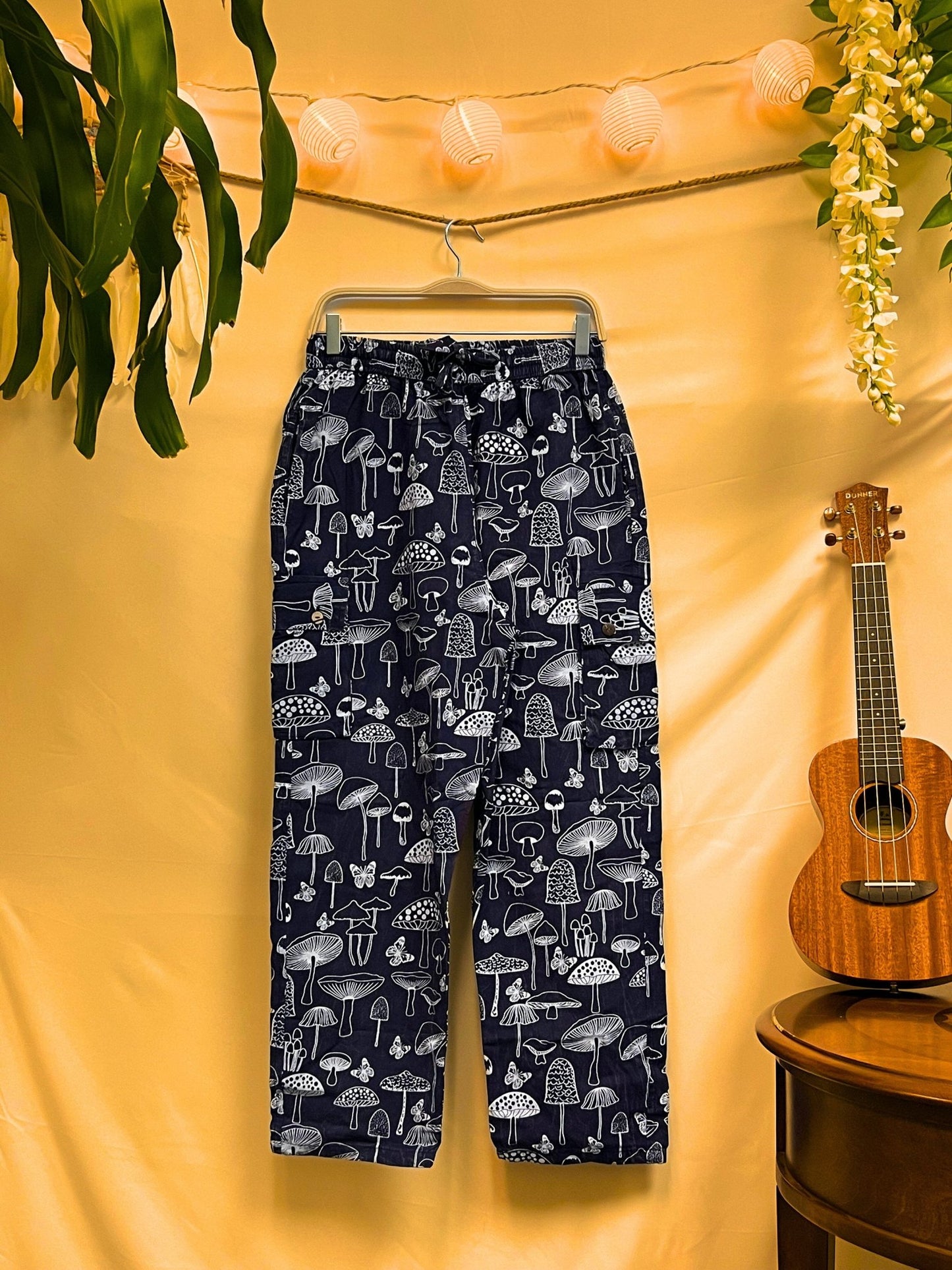 Handmade Unisex Mushroom Butterfly Pants - Kalika Fashion