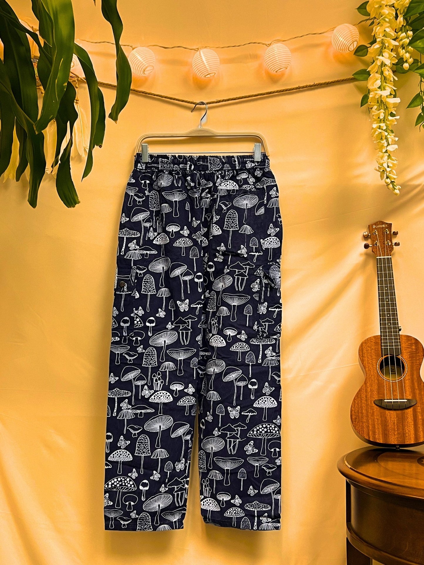 Handmade Unisex Mushroom Butterfly Pants - Kalika Fashion