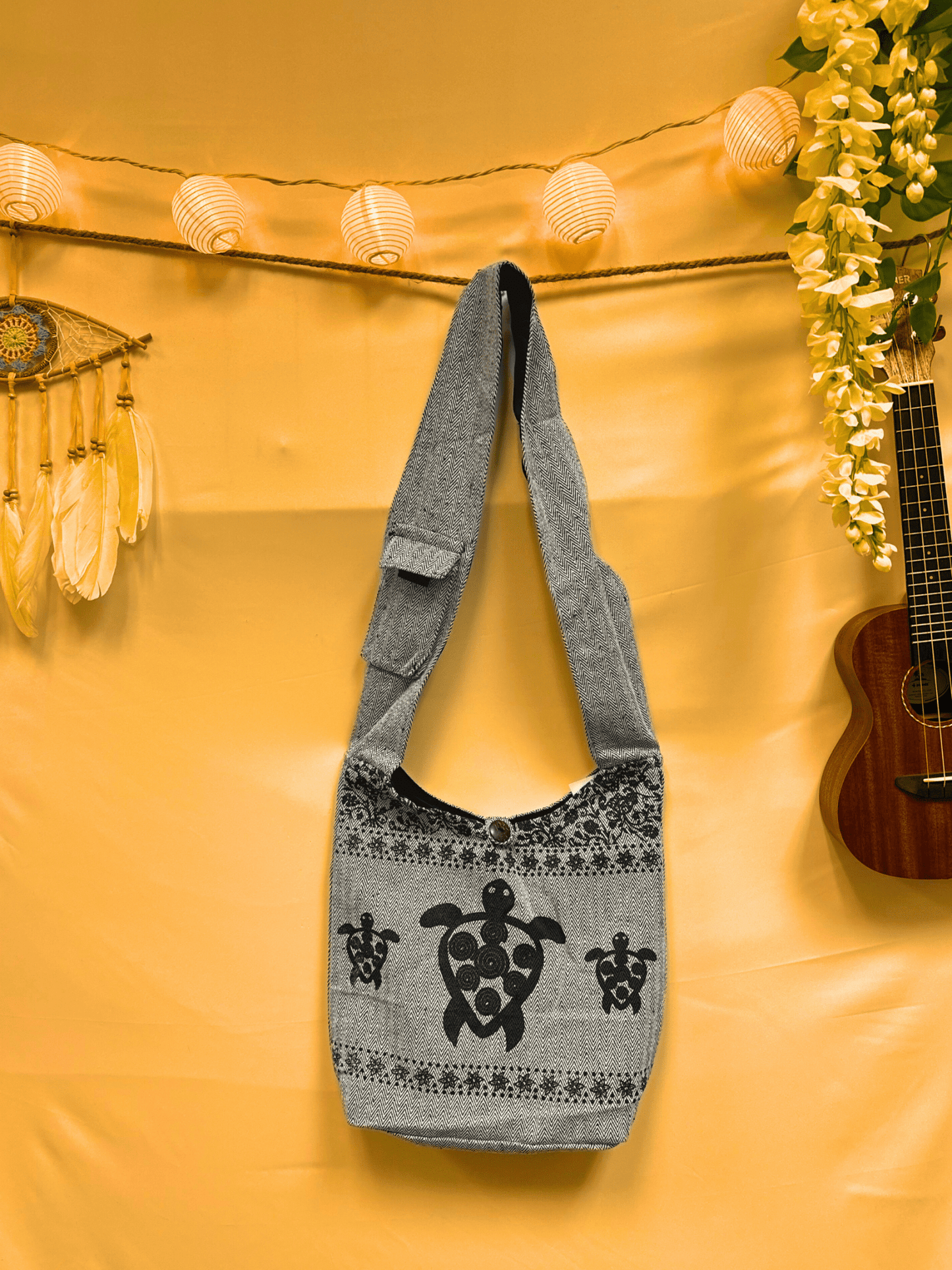 Cotton Turtle Boho Hippie Bag - Kalika Fashion