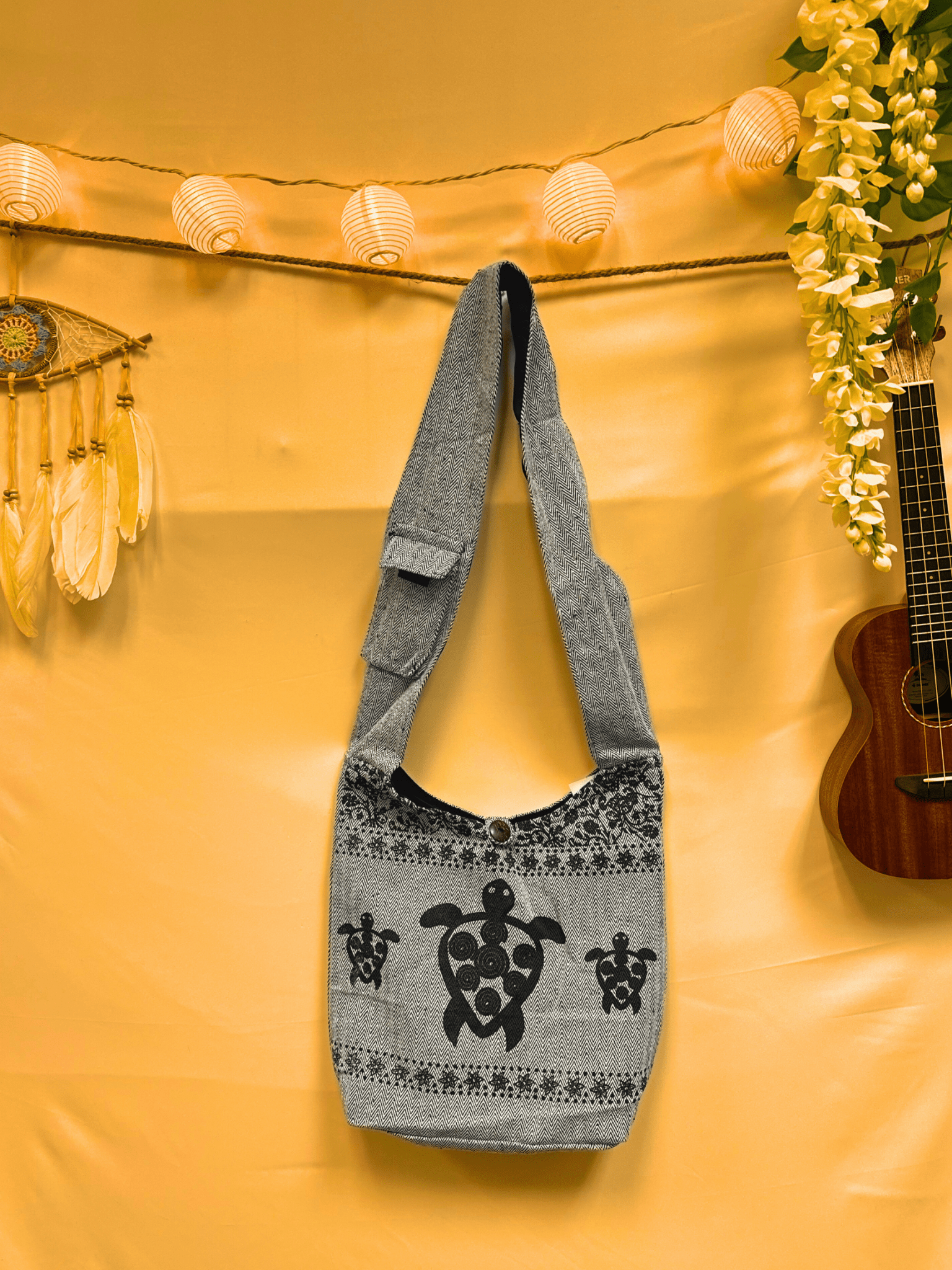 Cotton Turtle Boho Hippie Bag - Kalika Fashion