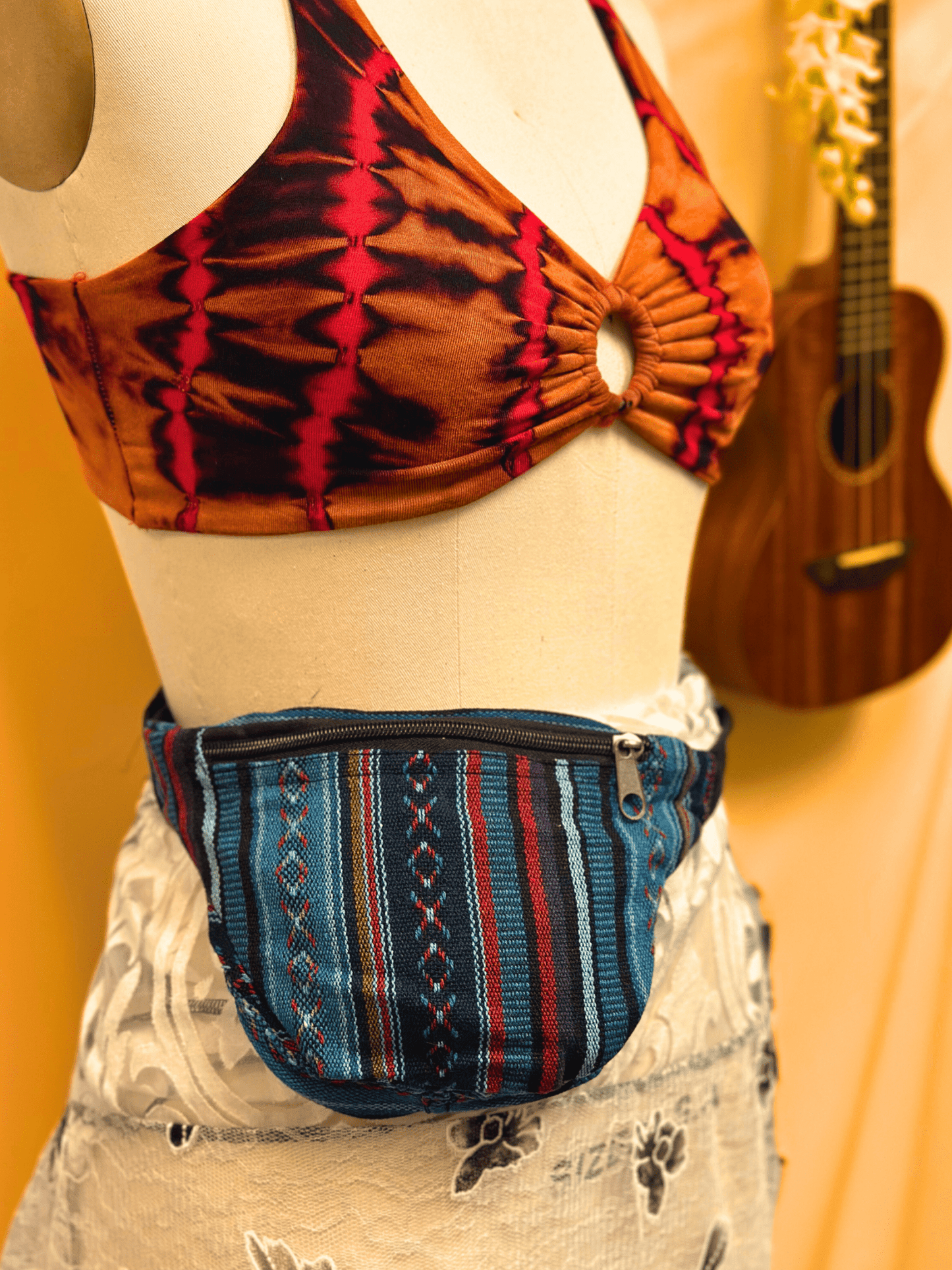 DP Multi Mushroom Boho Hippie Fanny Pack - Kalika Fashion