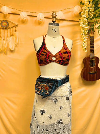 DP Multi Mushroom Boho Hippie Fanny Pack - Kalika Fashion