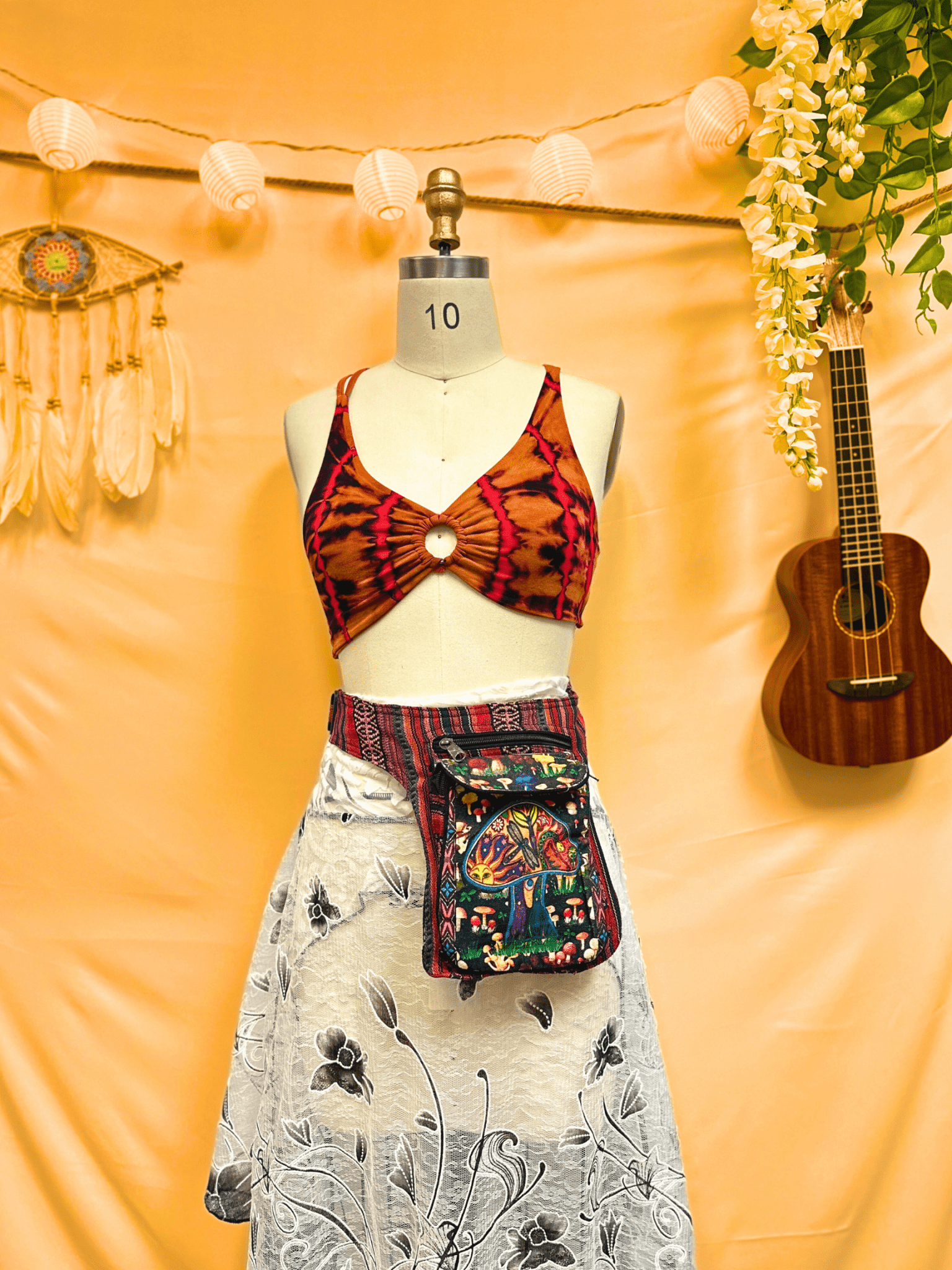 DP Mushroom Family West Boho Hippie Fanny Pack - Kalika Fashion