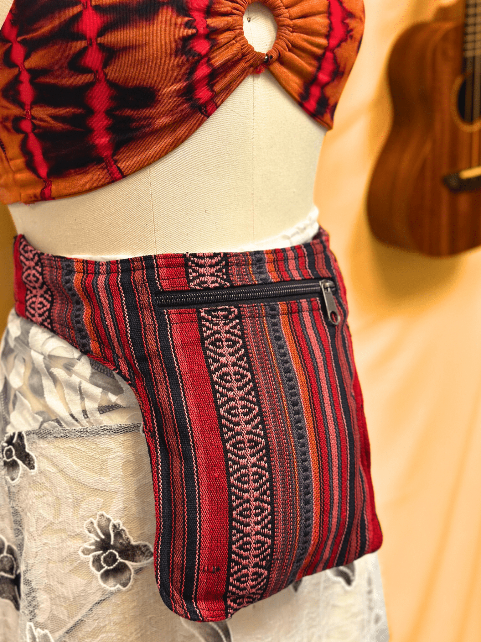 DP Mushroom Family West Boho Hippie Fanny Pack - Kalika Fashion