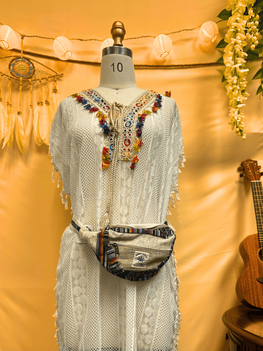 Hemp Boho Hippie Fanny Pack - Kalika Fashion