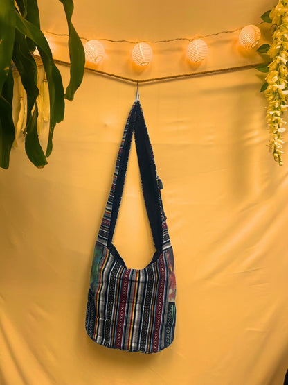 Boho hippie style handmade hemp Shoulder Bag - Kalika Fashion