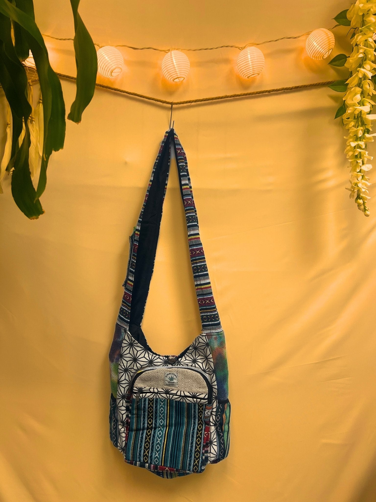 Boho hippie style handmade hemp Shoulder Bag - Kalika Fashion