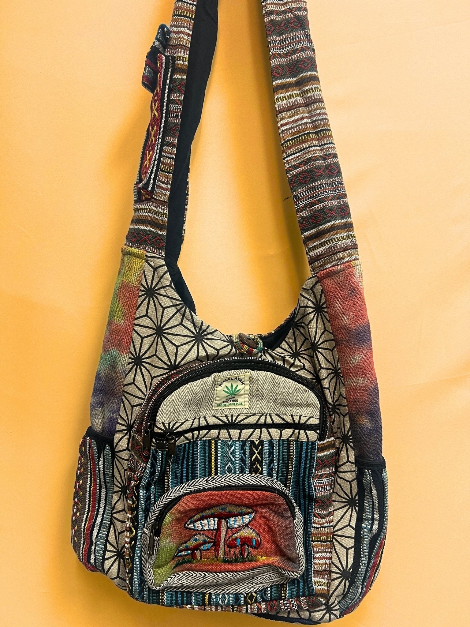 Boho hippie style handmade hemp Shoulder Bag - Kalika Fashion