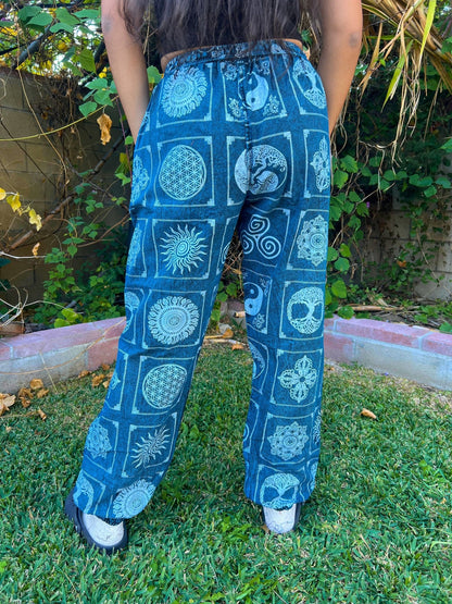 Handmade Organic Cotton Drawstring Pants - Kalika Fashion